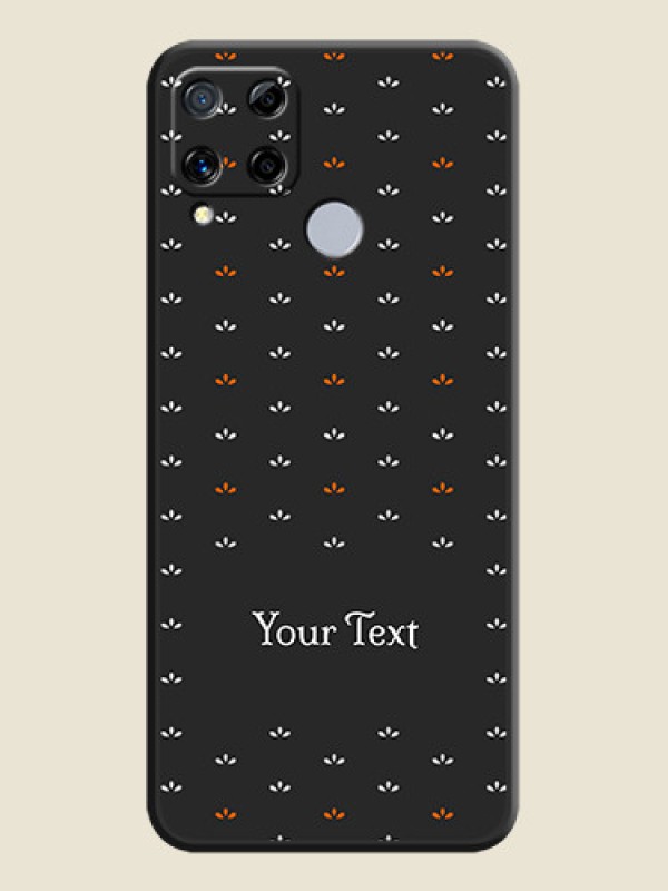 Custom Simple Pattern With Custom Text On Space Black Personalized Soft Matte Phone Covers -Realme C15 - alternate view