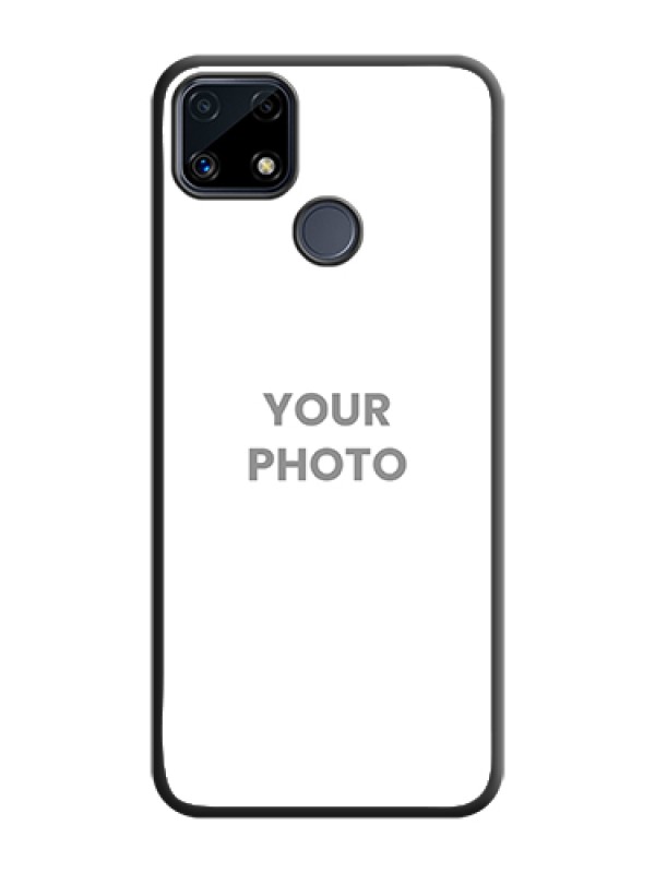Custom Full Single Pic Upload On Space Black Personalized Soft Matte Phone Covers -Realme C25S - alternate view