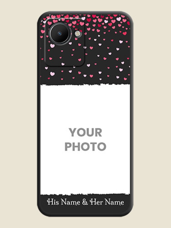 Custom Fall in Love with Your Partner  on Photo on Space Black Soft Matte Phone Cover - Realme C30 - alternate view