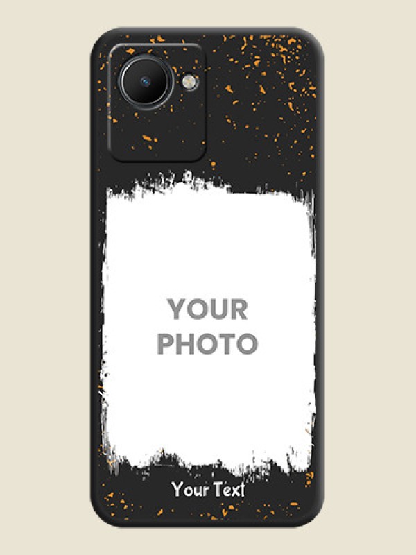Custom Spray Free Design on Photo on Space Black Soft Matte Phone Cover - Realme C30 - alternate view
