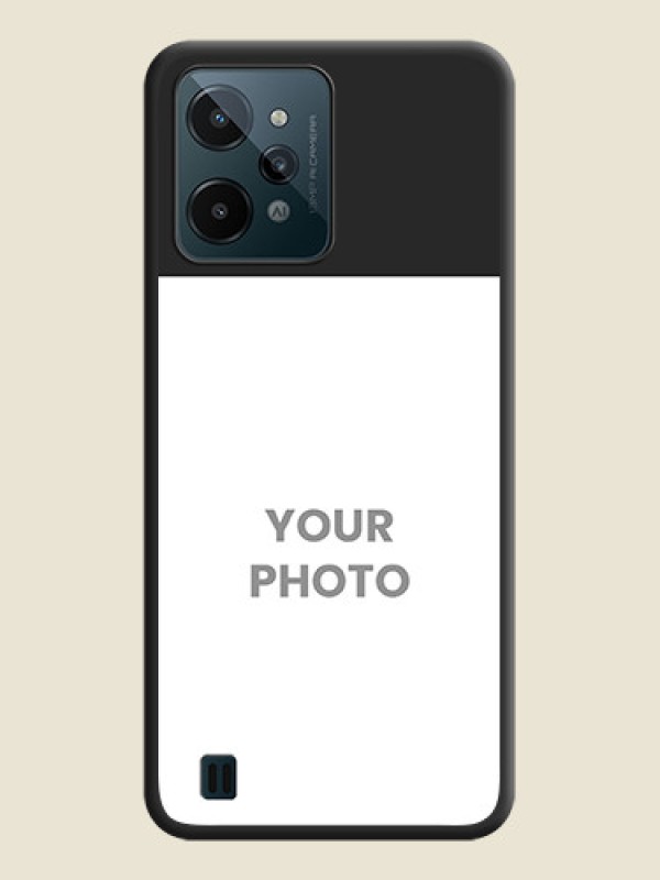 Custom Image Upload With Space Black Color On Custom Soft Matte Mobile Back Cover - Realme C31 - alternate view