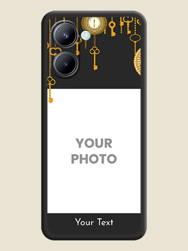Custom Decorative Design with Text on Space Black Custom Soft Matte Back Cover - Realme C33 2023 - alternate view