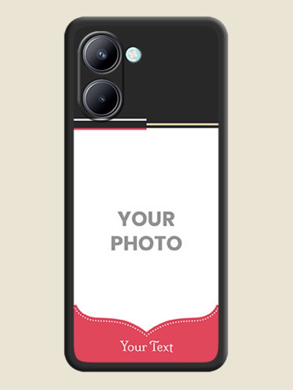 Custom Classic Plain Design with Name on Photo on Space Black Soft Matte Phone Cover - Realme C33 - alternate view