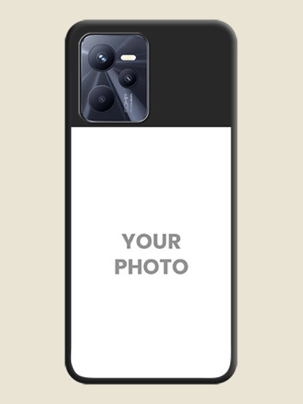 Custom Image Upload With Space Black Color On Custom Soft Matte Mobile Back Cover - Realme C35 - alternate view
