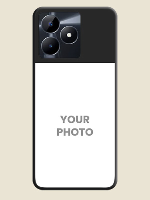 Custom Image Upload With Space Black Color On Custom Soft Matte Mobile Back Cover - Realme C51 - alternate view