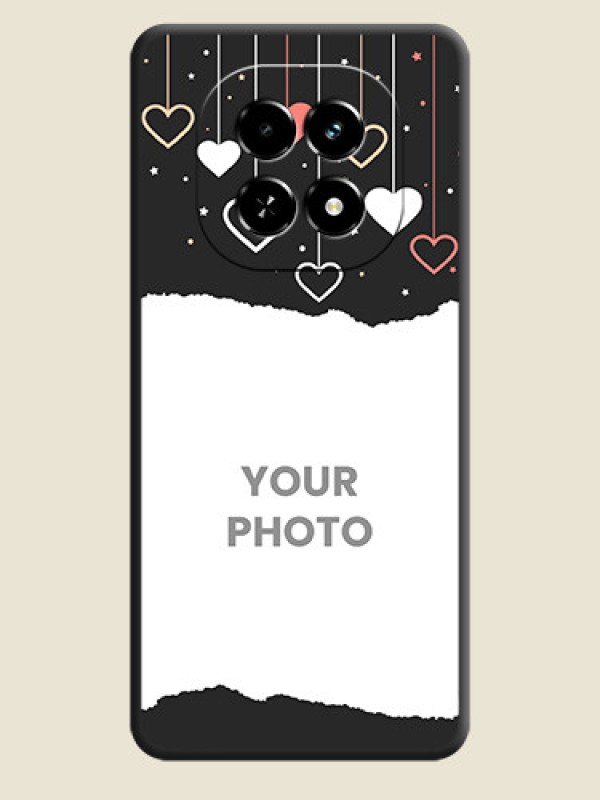 Custom Love Hangings with Splash Wave Picture On Space Black Custom Soft Matte Mobile Back Cover - Realme C63 5G - alternate view