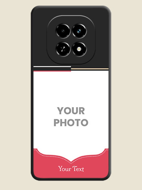 Custom Classic Plain Design with Name On Space Black Custom Soft Matte Mobile Back Cover - Realme C63 5G - alternate view