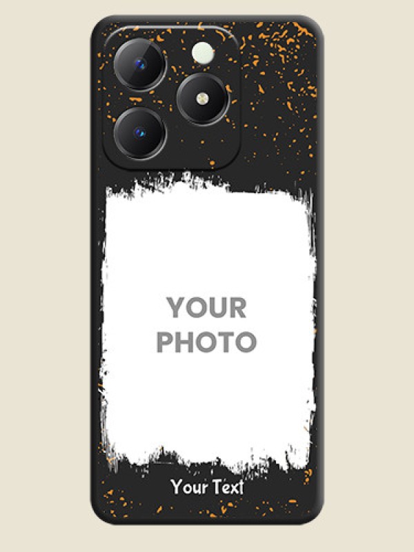 Custom Spray Free Design on Photo On Space Black Custom Soft Matte Mobile Back Cover - Realme C63 - alternate view