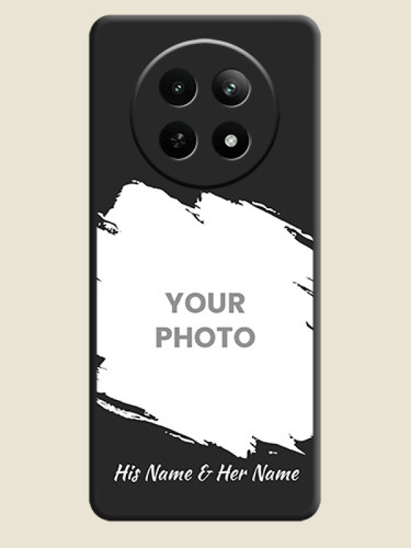 Custom Grunge Brush Strokes - Photo on Space Black Soft Matte Back Cover - Realme C65 5G - alternate view
