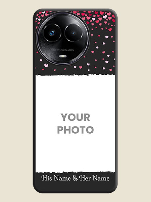 Custom Fall in Love with Your Partner - Photo on Space Black Soft Matte Phone Cover - Realme C67 5G - alternate view