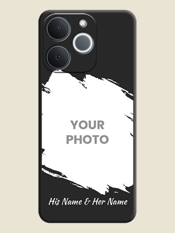 Custom Grunge Brush Strokes on Photo On Space Black Custom Soft Matte Mobile Back Cover - Realme C71 4G - alternate view