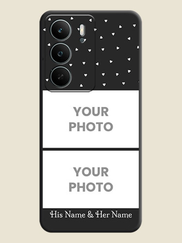 Custom Miniature Love Symbols with Name On Space Black Custom Soft Matte Mobile Back Cover - Realme C71 5G - alternate view