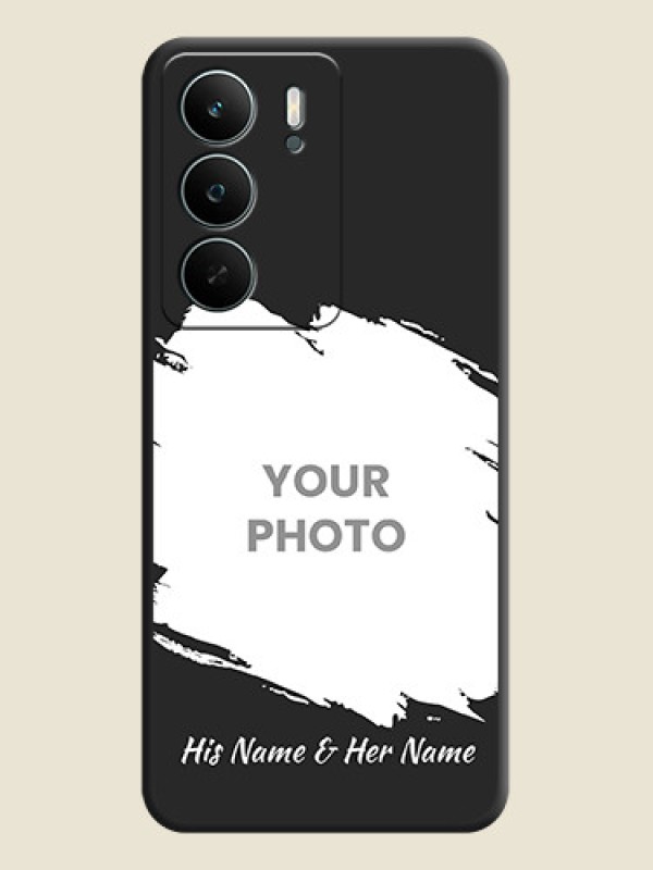 Custom Grunge Brush Strokes on Photo On Space Black Custom Soft Matte Mobile Back Cover - Realme C71 5G - alternate view