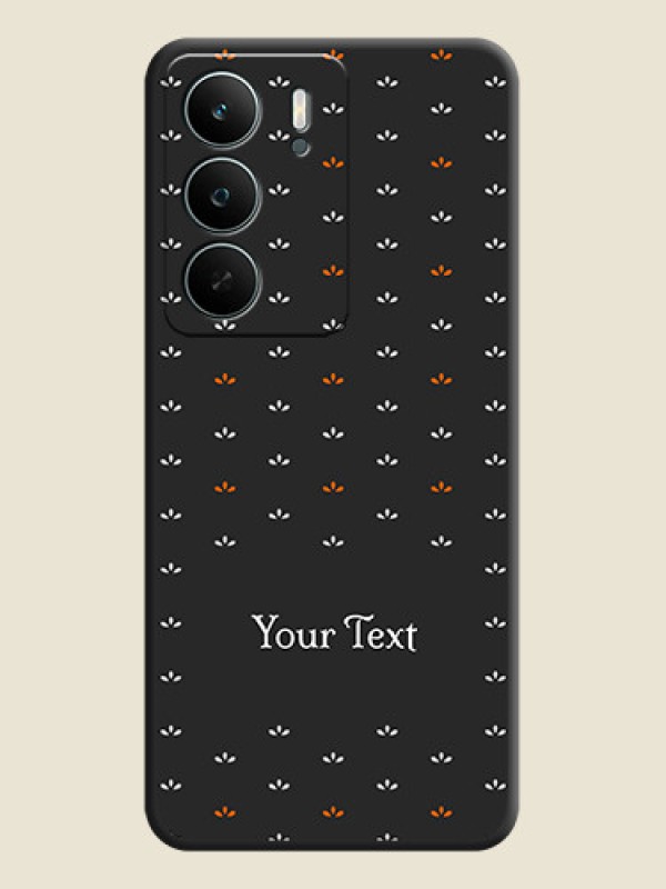 Custom Simple Pattern With Custom Text On Space Black Custom Soft Matte Mobile Back Cover - Realme C71 5G - alternate view