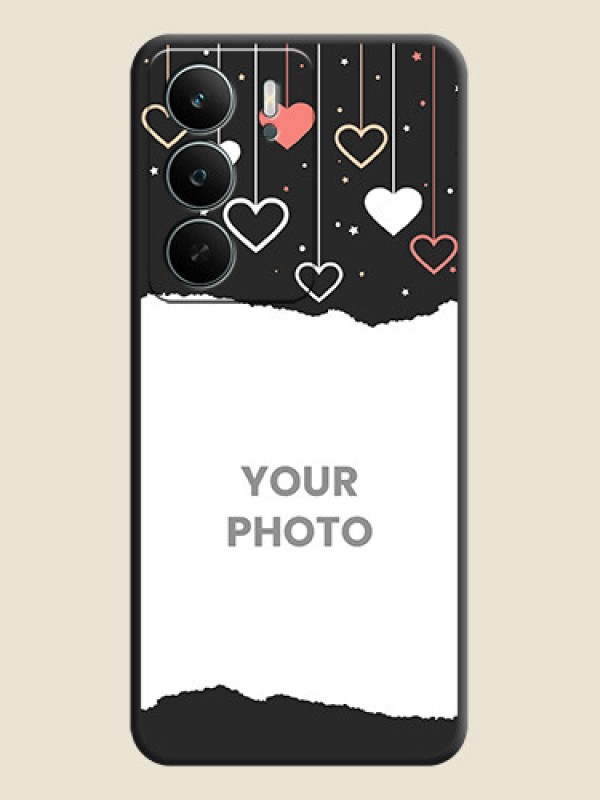 Custom Love Hangings with Splash Wave Picture On Space Black Custom Soft Matte Mobile Back Cover - Realme C73 5G - alternate view