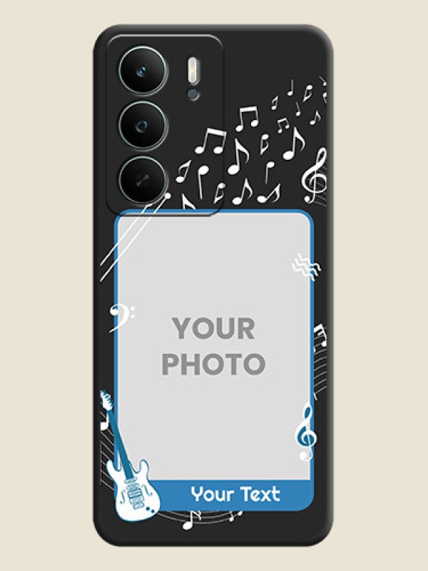 Custom Musical Theme Design with Text on Photo On Space Black Custom Soft Matte Mobile Back Cover - Realme C73 5G - alternate view