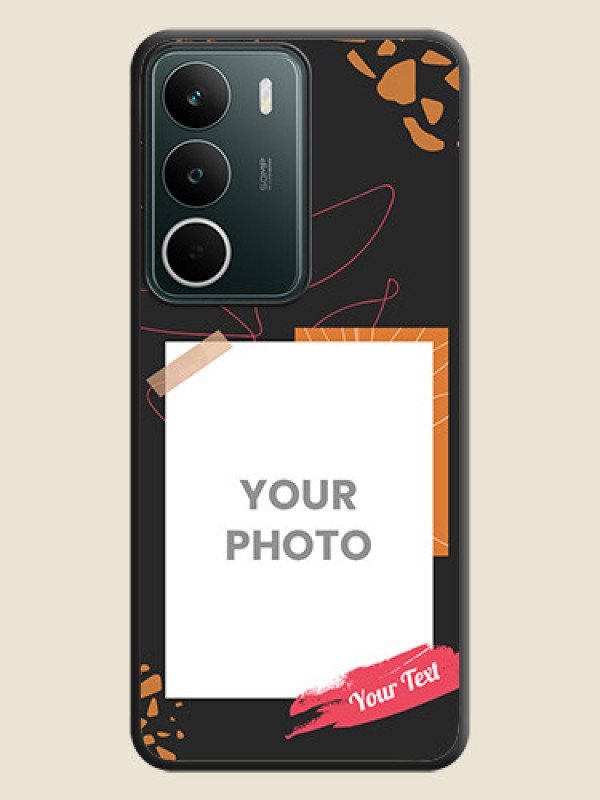 Custom Orange Photo Frame On Space Black Custom Soft Matte Mobile Back Cover - Realme C75 5G - alternate view