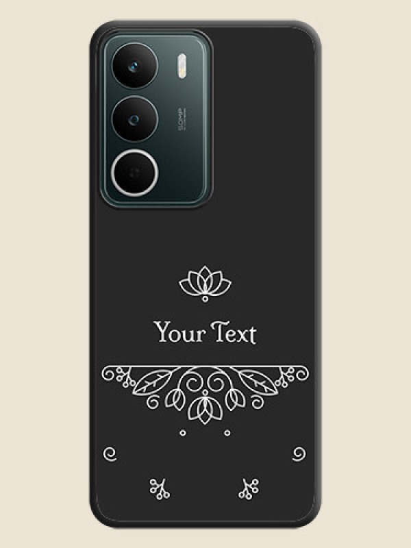 Custom Lotus Garden Custom Text On Space Black Custom Soft Matte Mobile Back Cover - Realme C75 5G - alternate view