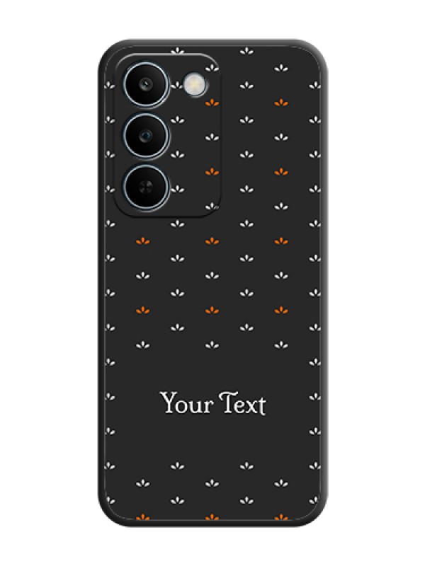 Custom Simple Pattern With Custom Text On Space Black Custom Soft Matte Mobile Back Cover - Realme C83 5G - alternate view