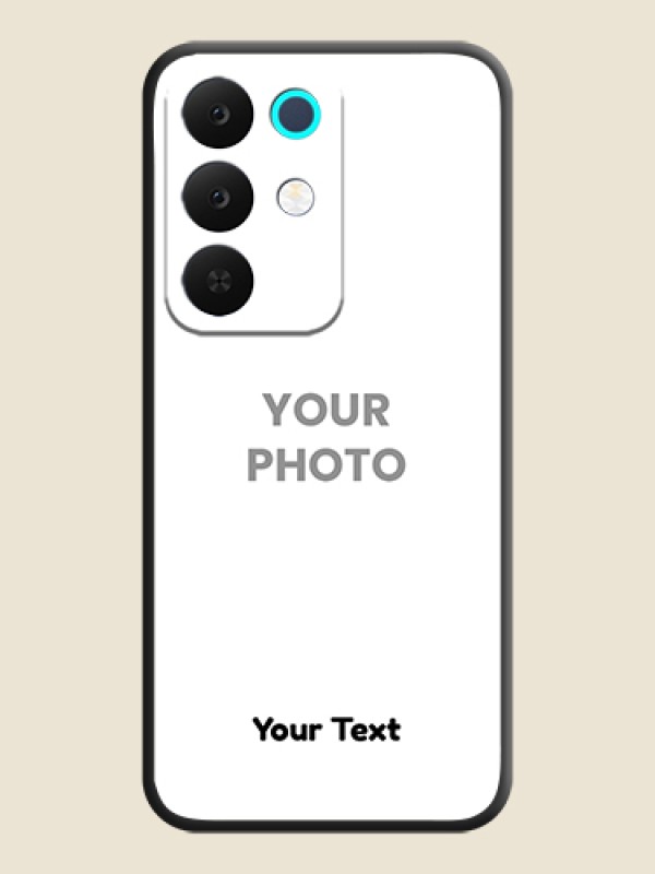 Custom Full Single Pic Upload With Text On Space Black Custom Soft Matte Mobile Back Cover - Realme C85 5G - alternate view