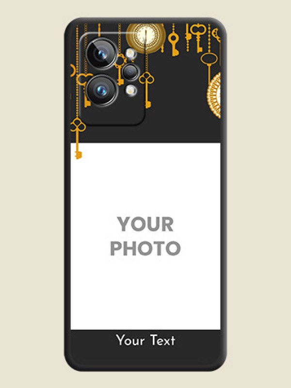 Custom Decorative Design with Text on Space Black Custom Soft Matte Back Cover - Realme GT 2 Pro 5G - alternate view