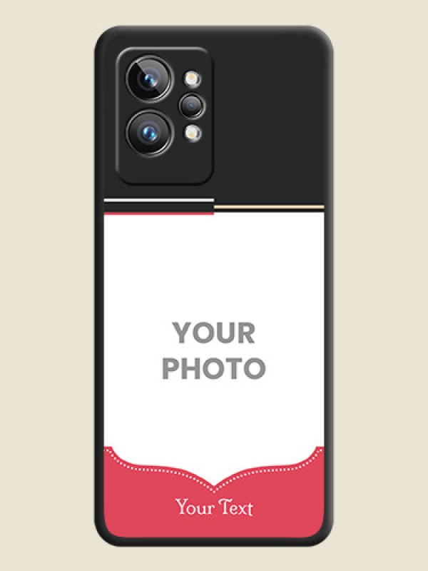 Custom Classic Plain Design with Name on Photo on Space Black Soft Matte Phone Cover - Realme GT 2 Pro 5G - alternate view