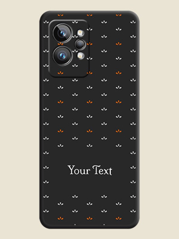 Custom Simple Pattern With Custom Text On Space Black Personalized Soft Matte Phone Covers -Realme Gt 2 Pro 5G - alternate view