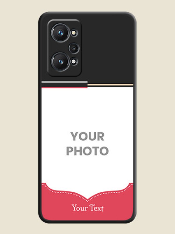 Custom Classic Plain Design with Name on Photo on Space Black Soft Matte Phone Cover - Realme GT 2 - alternate view