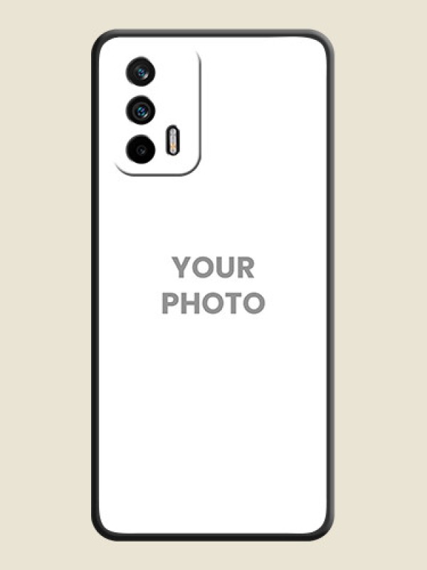 Custom Full Single Pic Upload On Space Black Personalized Soft Matte Phone Covers -Realme Gt 5G - alternate view