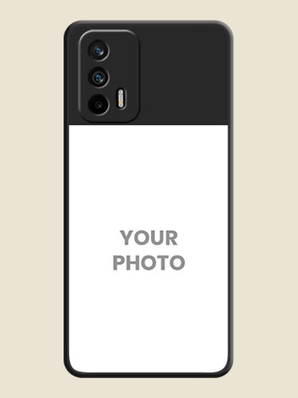 Custom Image Upload With Space Black Color On Custom Soft Matte Mobile Back Cover - Realme Gt 5G - alternate view