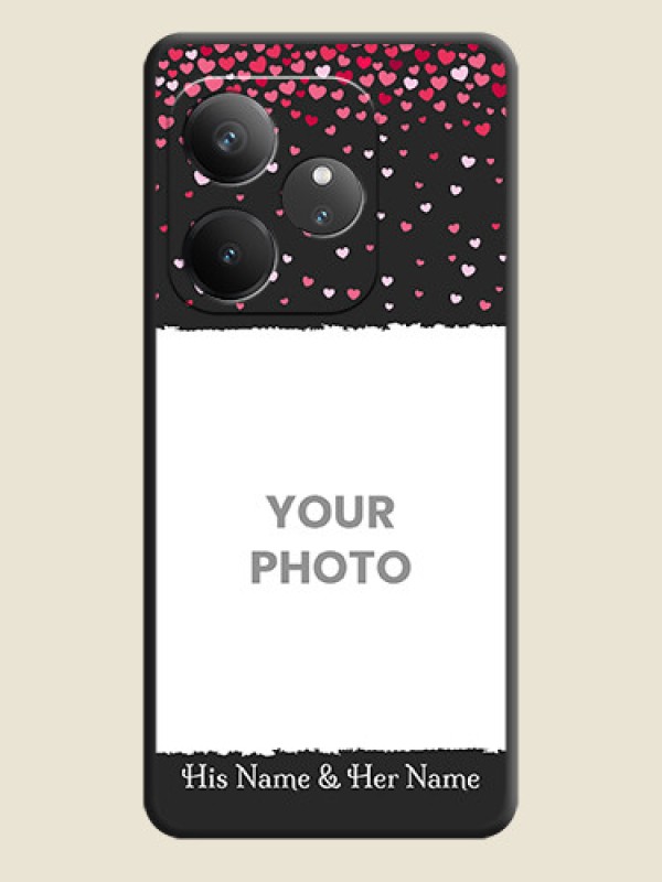 Custom Fall in Love with Your Partner on Photo On Space Black Custom Soft Matte Mobile Back Cover - Realme GT 6 - alternate view