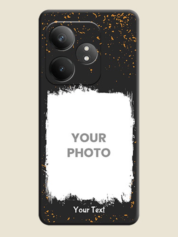 Custom Spray Free Design on Photo On Space Black Custom Soft Matte Mobile Back Cover - Realme GT 6T 5G - alternate view