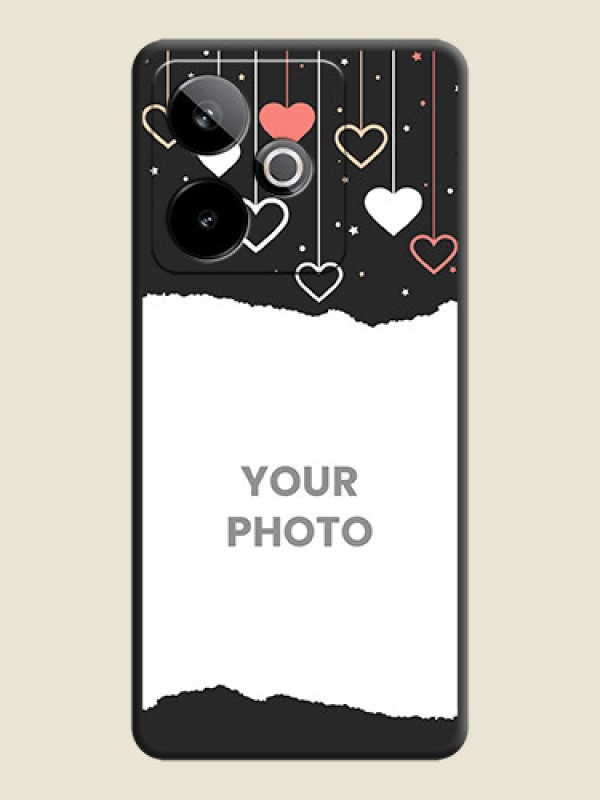Custom Love Hangings with Splash Wave Picture On Space Black Custom Soft Matte Mobile Back Cover - Realme GT 7 5G - alternate view