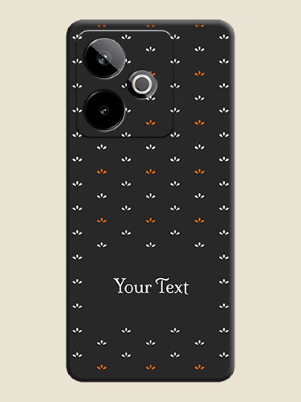 Custom Simple Pattern With Custom Text On Space Black Custom Soft Matte Mobile Back Cover - Realme GT 7 5G - alternate view