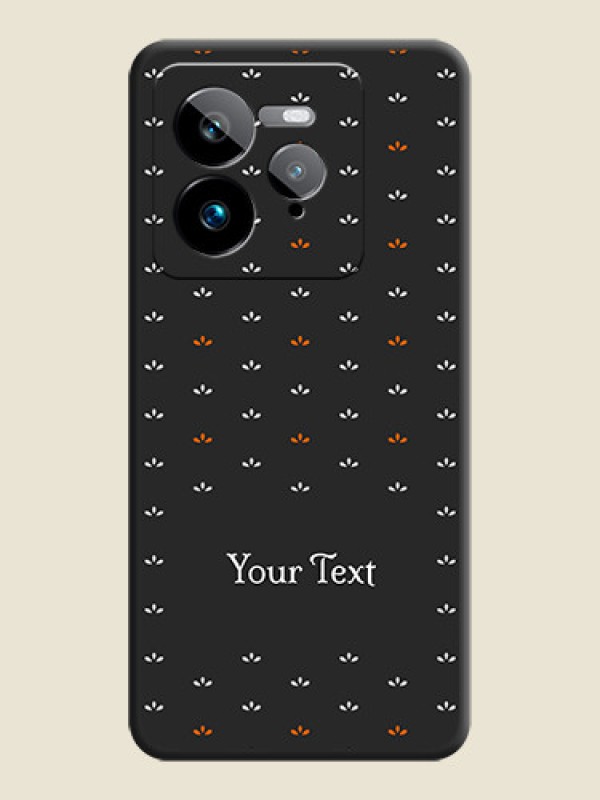 Custom Simple Pattern With Custom Text On Space Black Custom Soft Matte Mobile Back Cover - Realme GT 7 Pro - alternate view