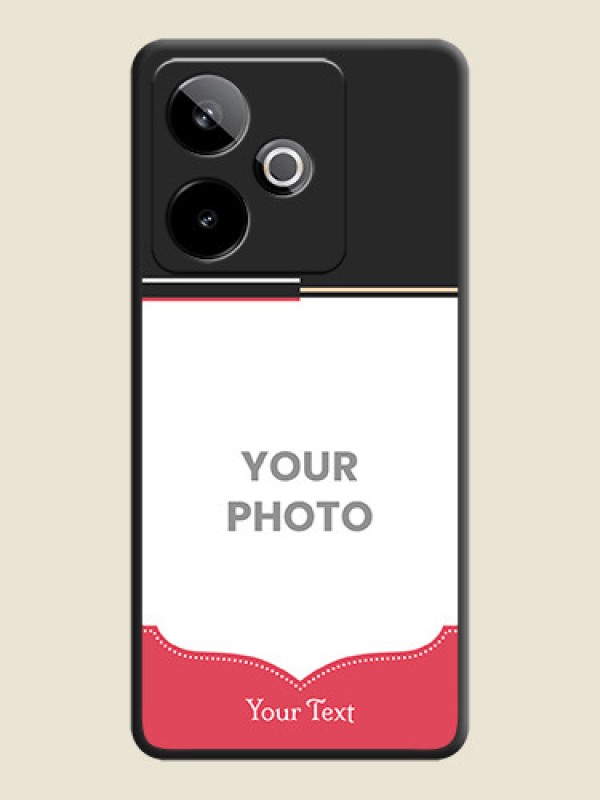 Custom Classic Plain Design with Name On Space Black Custom Soft Matte Mobile Back Cover - Realme GT 7T 5G - alternate view