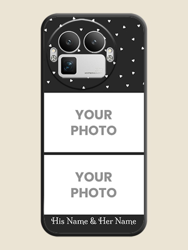 Custom Miniature Love Symbols with Name On Space Black Custom Soft Matte Mobile Back Cover - Realme GT 8 Pro - alternate view