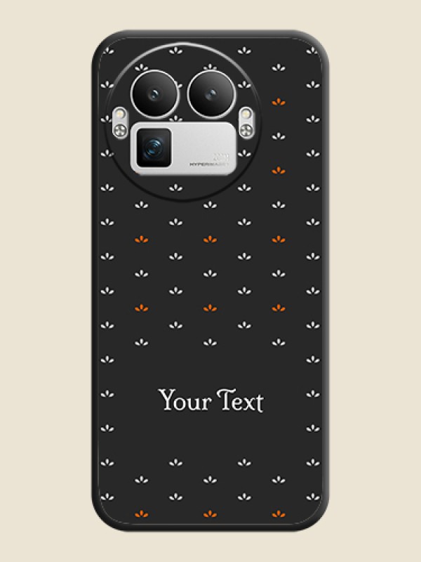 Custom Simple Pattern With Custom Text On Space Black Custom Soft Matte Mobile Back Cover - Realme GT 8 Pro - alternate view