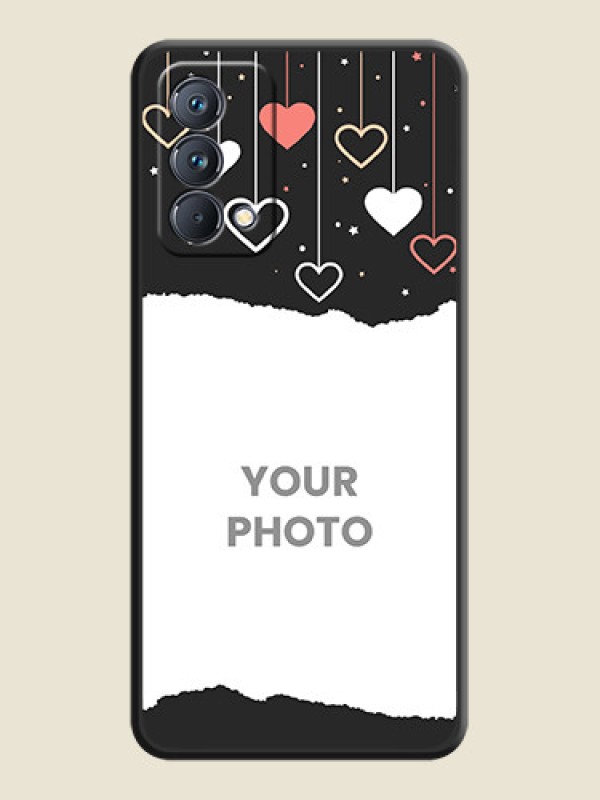 Custom Love Hangings with Splash Wave Picture on Space Black Custom Soft Matte Phone Back Cover - Realme GT Master - alternate view