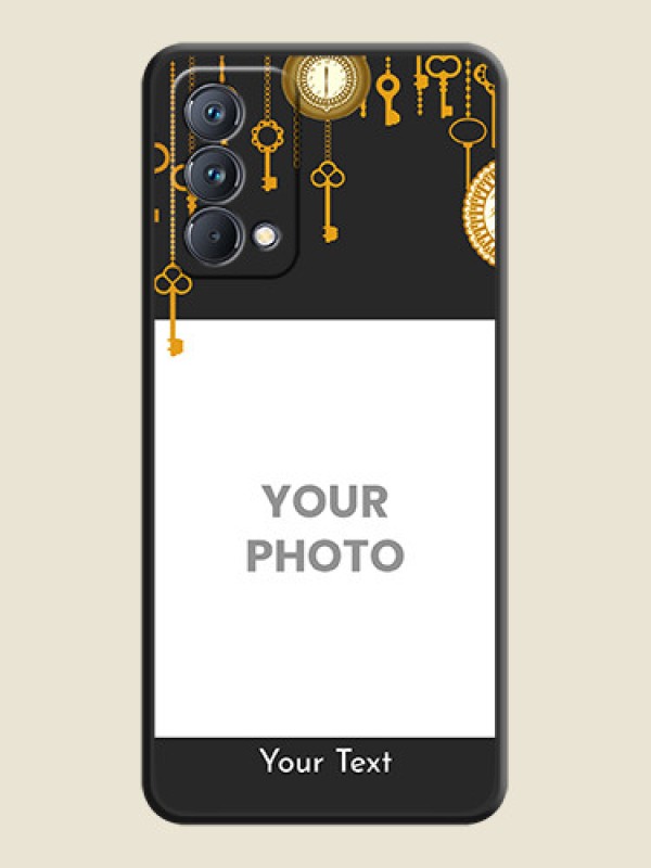 Custom Decorative Design with Text on Space Black Custom Soft Matte Back Cover - Realme GT Master - alternate view