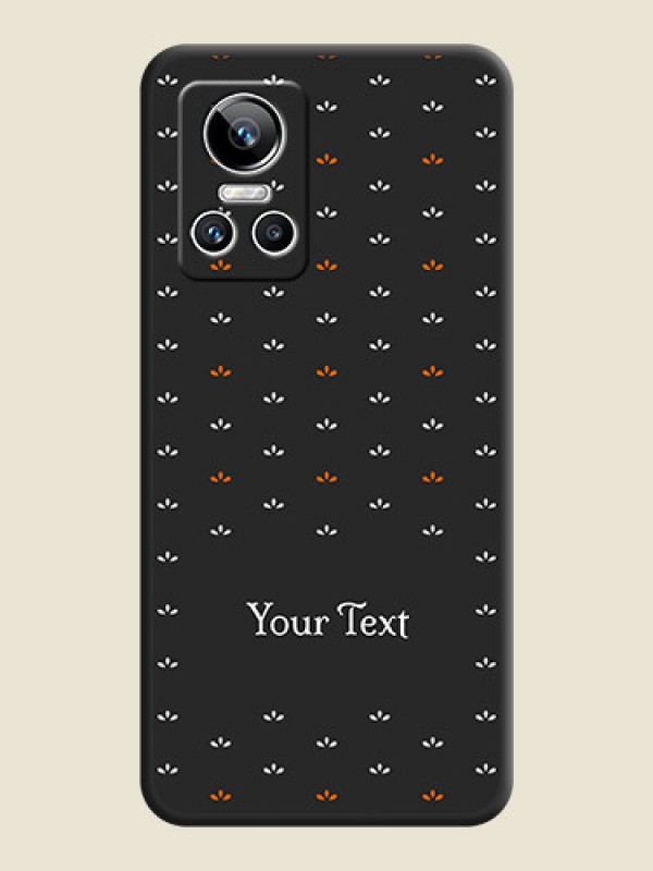 Custom Simple Pattern With Custom Text On Space Black Personalized Soft Matte Phone Covers -Realme Gt Neo 3 150W - alternate view