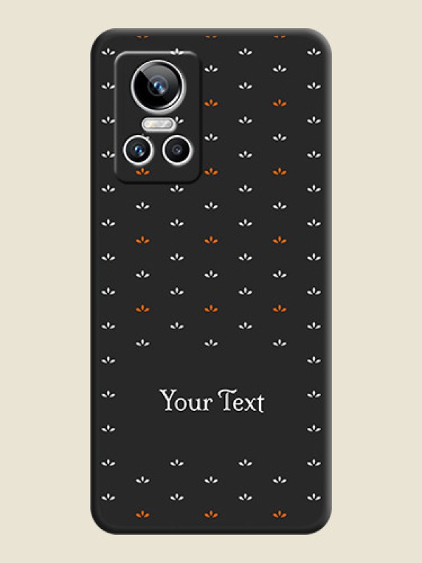 Custom Simple Pattern With Custom Text On Space Black Personalized Soft Matte Phone Covers -Realme Gt Neo 3 - alternate view