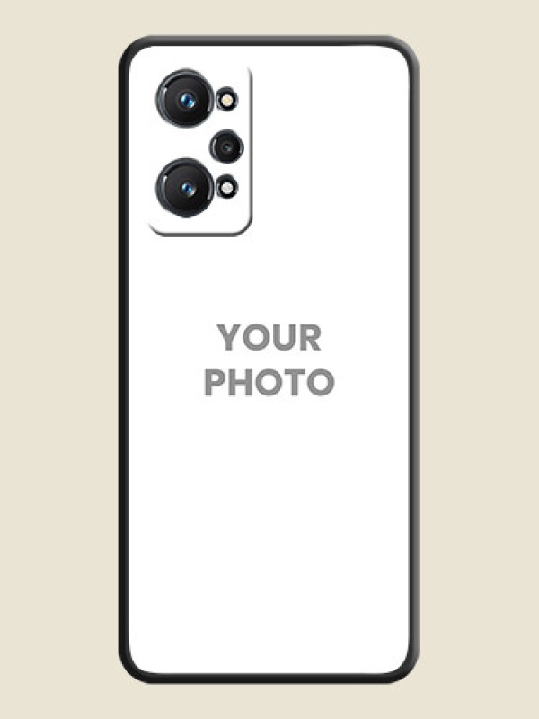 Custom Full Single Pic Upload On Space Black Personalized Soft Matte Phone Covers -Realme Gt Neo 3T - alternate view