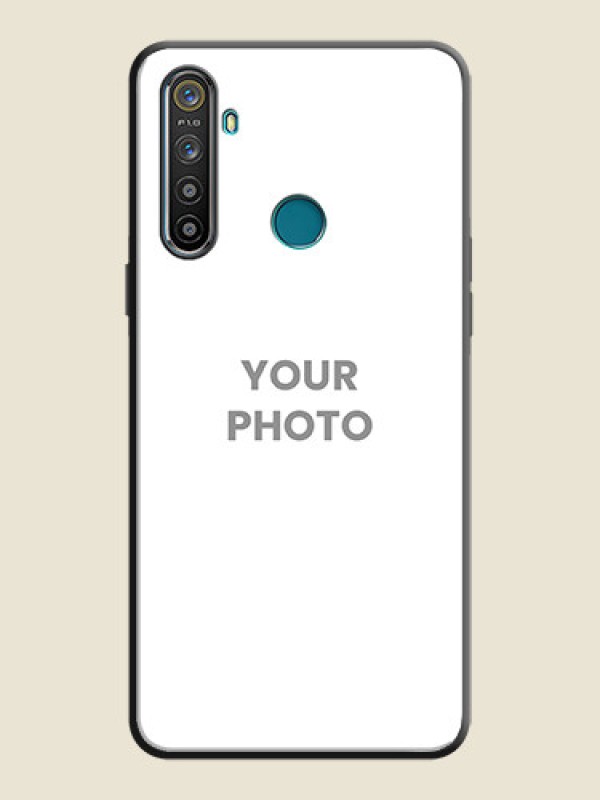 Custom Full Single Pic Upload On Space Black Personalized Soft Matte Phone Covers -Realme Narzo 10 - alternate view