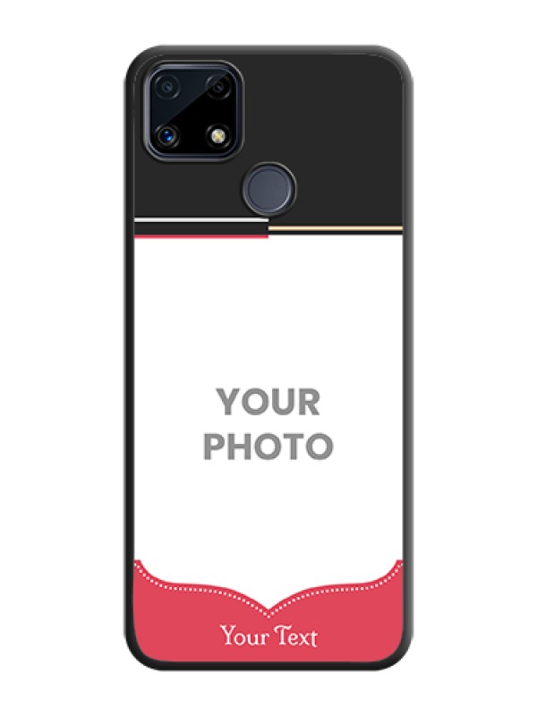 Custom Classic Plain Design with Name on Photo on Space Black Soft Matte Phone Cover - Realme Narzo 20 - alternate view