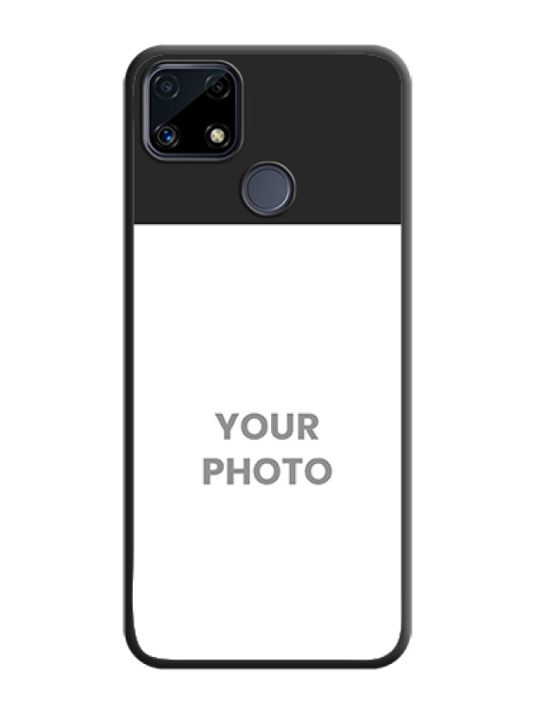 Custom Image Upload With Space Black Color On Custom Soft Matte Mobile Back Cover - Realme Narzo 20 - alternate view