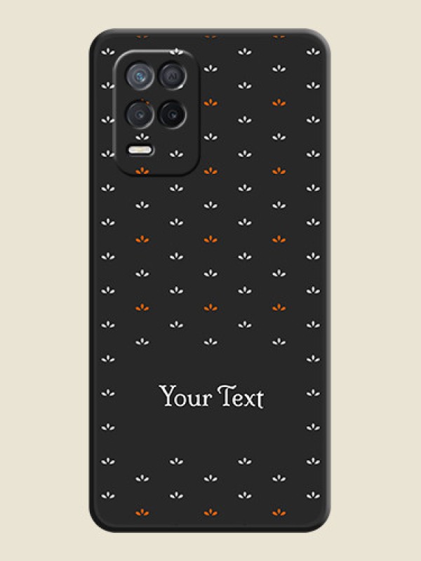 Custom Simple Pattern With Custom Text On Space Black Personalized Soft Matte Phone Covers -Realme Narzo 30 5G - alternate view