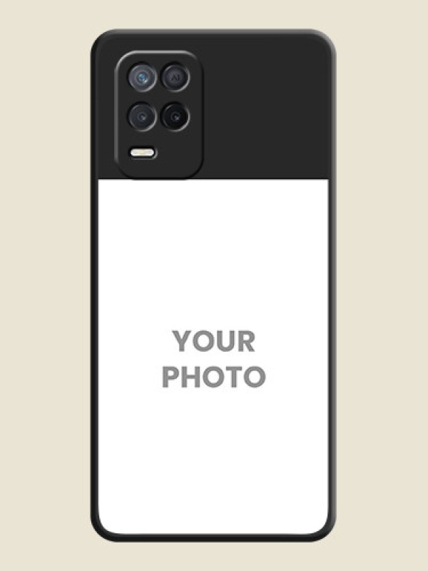 Custom Image Upload With Space Black Color On Custom Soft Matte Mobile Back Cover - Realme Narzo 30 5G - alternate view
