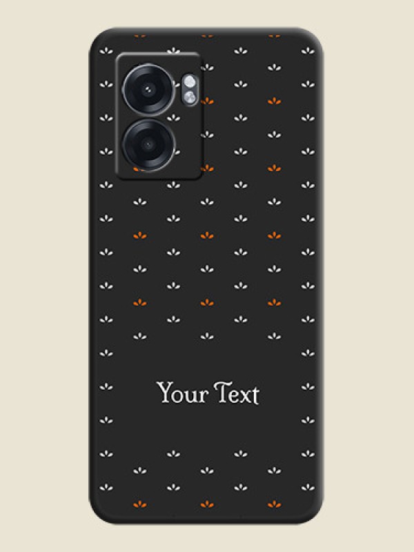 Custom Simple Pattern With Custom Text On Space Black Personalized Soft Matte Phone Covers -Realme Narzo 50 5G - alternate view