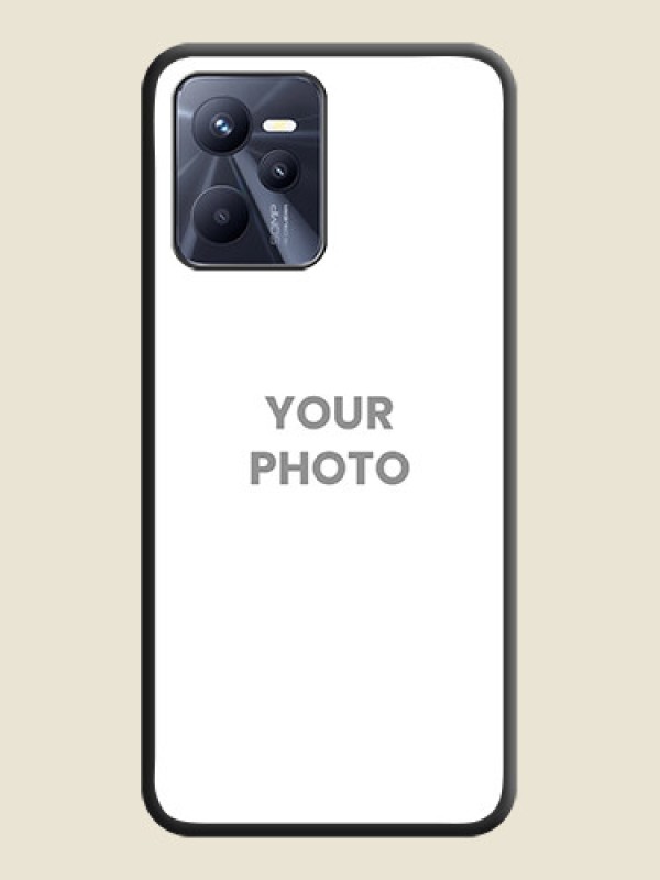 Custom Full Single Pic Upload On Space Black Personalized Soft Matte Phone Covers -Realme Narzo 50A Prime - alternate view